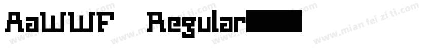 AaWWF Regular字体转换